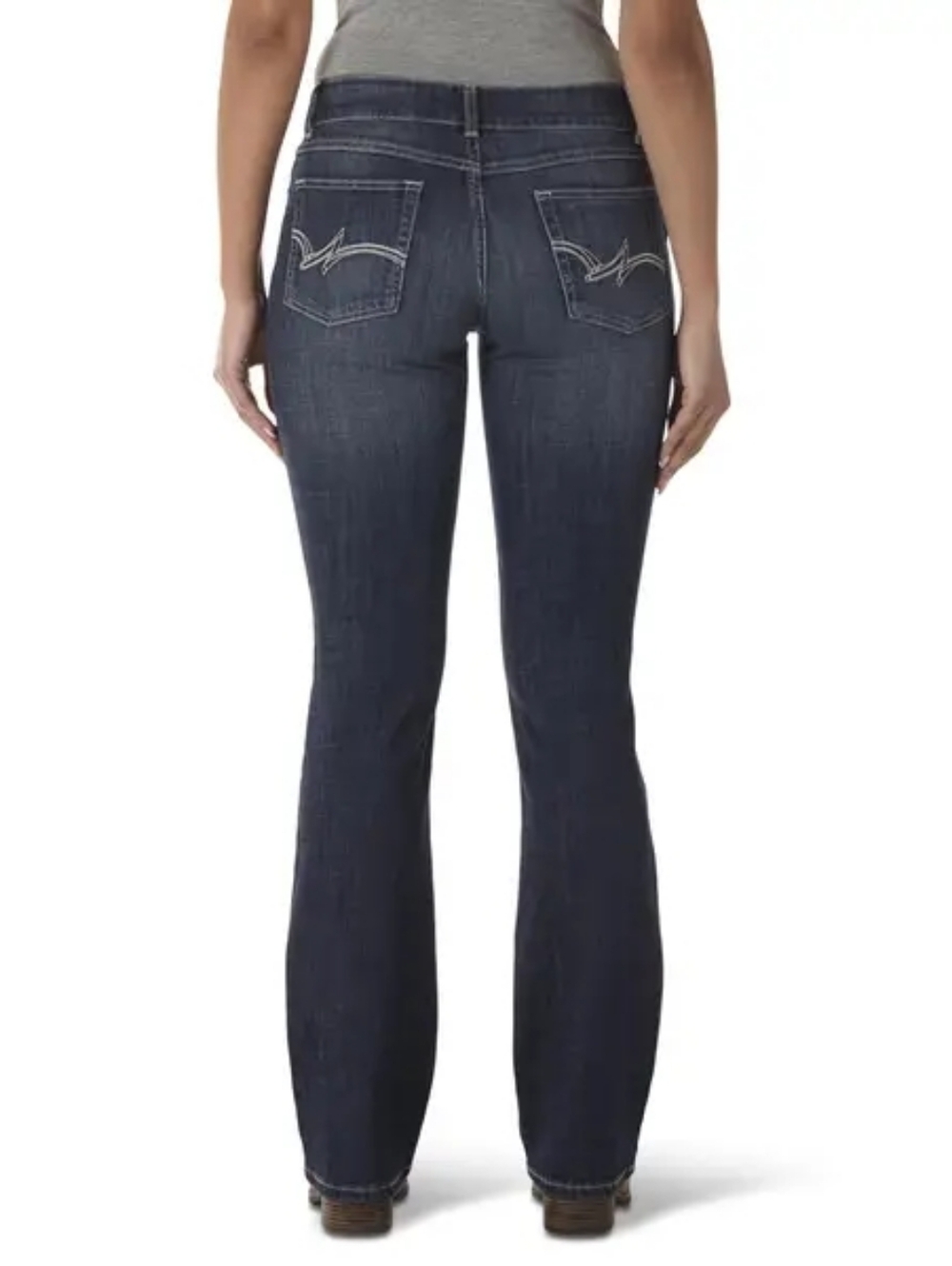 Wrangler Womens Boot Cut Jeans Classic Dark Wash Stretch Size 13/30
